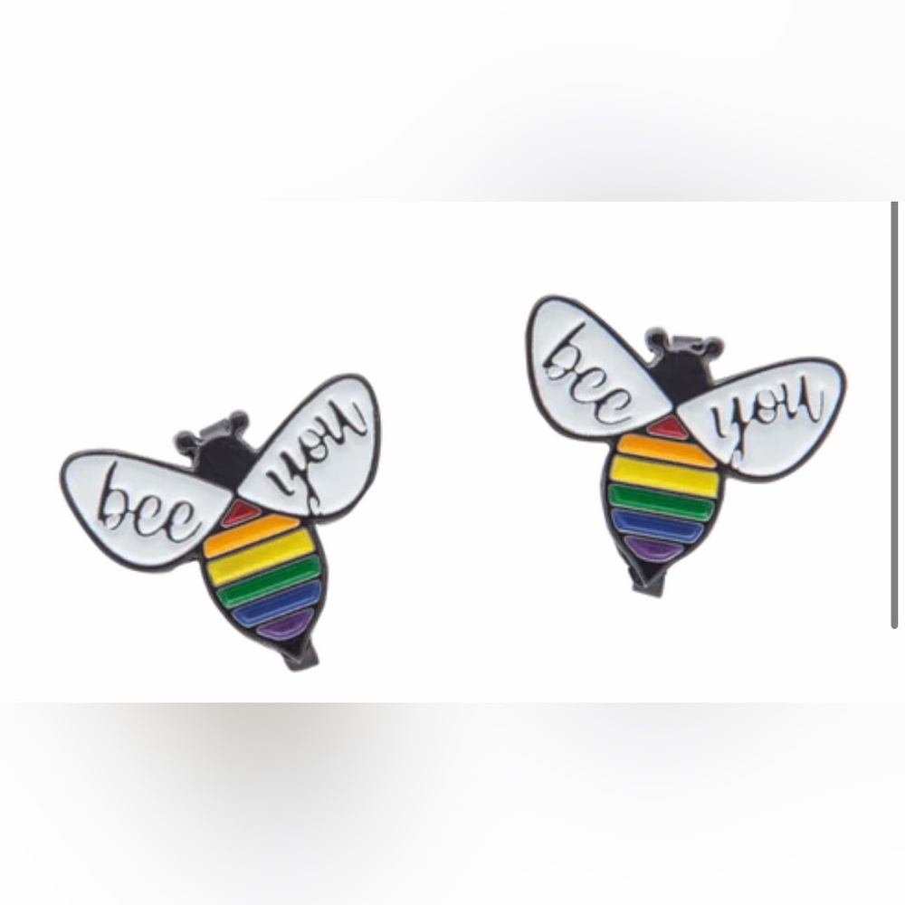 Havaianas pride bee you flip flop pins